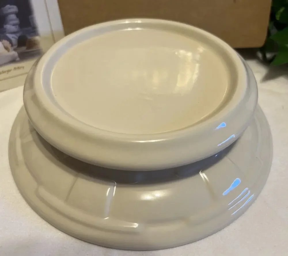 New In Box Longaberger Woven Traditions Candle Holder Pottery 3163690